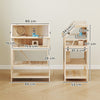 Wooden Hamster Cage, 3 Tier Small Animal Cage with Storage Shelf