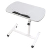 Overbed Table Adjustable Over Hospital Bed Tray with Wheels for Home Use