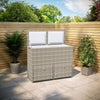 Grey 62 Litre Rattan Double Cooler Box - Aspen FTR094