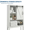 Over Toilet Bathroom Storage Cabinet 170cm Freestanding Sliding Door Adjustable
