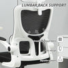 Vinsetto Mesh Office Chair with Adjustable Headrest, Lumbar Support, Black