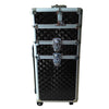 3 in 1 Makeup Trolley Case Beauty Vanity Case Box Hairdressing Trolley on Wheels