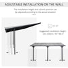 Outdoor Patio Wall-mounted 4.35 x 3(m) Gazebo Pergola, Aluminum Post, PC Roof