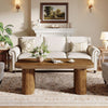 120cm Rectangle Coffee Table Wood Center Low Cocktail Tea Table for Living Room