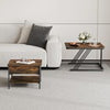 Set of 2 Nesting Coffee Tables Round Stacking Sofa Side Tables for Living Room