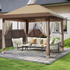 4x4M Pop Up Garden Gazebo Outdoor Party Tent Canopy With Sides Heavy Duty