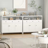 Buffet Sideboard Kitchen Storage Cabinet 3 Drawer 3 Door Living Room White Unit