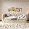 3FT Single Daybed, Single Guest Bed Sofa Bed with Trundle and 2 Storage Drawers
