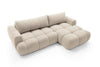 48h Delivery L-Shaped Sofa Bed Storage Springs Very Soft Boucle Fabric Beige