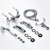 Traditional Bathroom Bath Shower Head Mixer Tap Lever Handle Polished Chrome