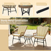 Outdoor PE Wicker Conversation Set with Cushions