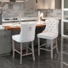 Luxury Grey/BEIGE/BLACK Velvet Bar Stools Kitchen Breakfast Barstools Set of 2 4