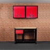 Hilka 3pc Garage Storage Workshop Tools Organiser Cabinets