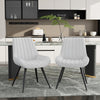 Velvet Dining Chairs Padded Set of 1/2 Metal Legs Kitchen Home Office Multicolor