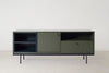 SWYFT MODEL X02 3 SEATER SOFA BRICK WITH STYLISH COPPER FEET