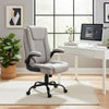 Office Chair Padded High Back Swivel with Height Adjustable Executive Game Grey