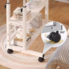 Height Adjustable Mobile Laptop Table Notebook Computer Desk Sofa Bed Tray Stand