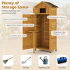 Garden Storage Shed Outdoor Tool Utility Pool Equipment Cabinet Asphalt Roof