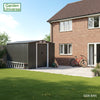 Garden Shed Metal Storage Grey Garden Universe 8ft x 8ft Inc Base Frame GS8-8AN