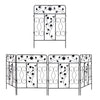 80cm Tall Steel Garden Fence 5 Panels Total Rust-Resistant Screen Gate Outdoor
