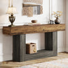 63-Inch Farmhouse Console Table, Narrow Entryway Sofa Table for Living Room