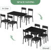 Dining Table Set with 2/4 Chairs, Modern Design for Kitchen, Home, Patio, Garden