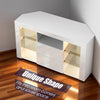 Modern Corner TV Unit Stand Entertainment Center LED Cabinet High Gloss TV Pxbng
