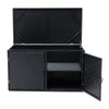 400 Litre PE Wicker Shed Waterproof Outdoor Garden Storage Box Furniture Utility