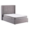 Madison Fabric Ottoman Storage Double Bed In Grey