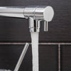 Modern Mono Pull Out Kitchen Mixer Tap Dual Spout Spray Single Lever Chrome