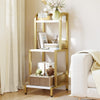 3 Tier Gold Ladder Shelf, Small Bathroom Organizers and Storage,Small Plant Rack
