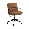 Tan Faux Leather Swivel Office Chair - Otis OTI001