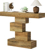 Rustic Console Table, 108cm Slim Wood Sofa Table Behind Couch for Living Room