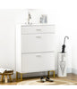 3 Drawer Narrow Shoe Cabinet with Adjustable Shelf for 12 Pairs of Shoes