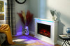 Electric Fireplace with Surround, LED Flame & Mood Light – Endeavour Harwood