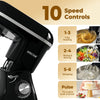Spector Electric Food Stand Mixer 8L Stainless Steel Mixing Bowl 1300W 10 Speeds