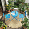 3PCS Dining Table Set Metal Table 2 Chairs Compact Space Saving Kitchen Bistro