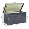 XL Metal Steel Garden Storage Box Large Outdoor Chest Utility Cushion Shed Trunk