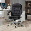 Vinsetto Executive Office Chair with Adjustable Height Swivel Wheels, Black