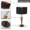 Black & Gold Modern Luxury Table Lamp