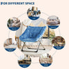 Folding Saucer Foldable Moon Chair Camping Outdoor Soft Padded Seat No Assembly