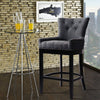 1/2X Linen Bar Stools High Counter Breakfast Chair Kitchen Pub Restaurant Wooden