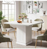 90CM Square Dining Table with 2 Placemats, Small Dinner Kitchen Table with Base