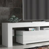TV Unit 200cm Sideboard Cabinet | Cupboard TV Stand | White High Gloss Doors