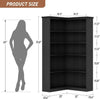 Corner Bookshelf Bookcase 5 Tier Corner L Shaped Bookshelfs Storage Display Rack