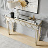 Mirrored Console Table Luxury Freestanding Sofa Side Table for Corridors Lobbies