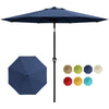 2.7M Garden Parasol Sun Shade Canopy Patio Outdoor Umbrella Crank Tilt UPF 50+