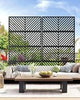72"×40" Metal Privacy ScreenOutdoor Decor Privacy Screen Heavy Duty Fence Panel