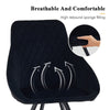 2Pcs Black Dining Chairs Velvet Padded Seat Dining Room Chair Modern High Back