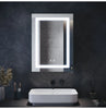 LED Illuminated Bathroom Mirror Cabinet with Demister Sensor Shaver Socket Touch